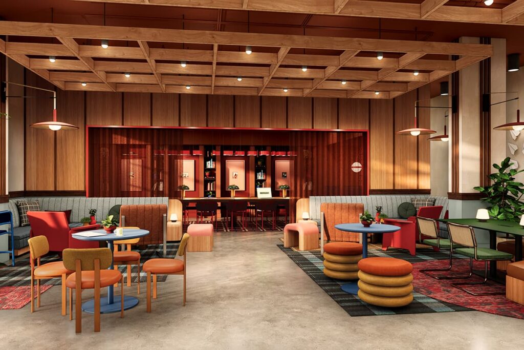 Undergraduate by Hilton Lounge Rendering